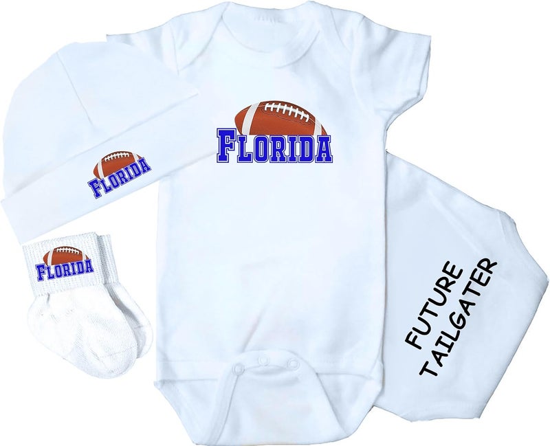 3 Piece Baby Clothing Set for Florida Football Fans